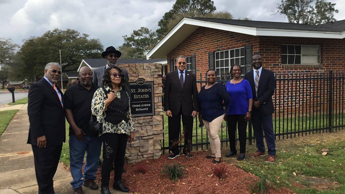 Congressman Bishop visits Mt. Olive Community Outreach Center, Inc. to announce the $5,000,000 in federal funds he helped secure that will be used to replenish housing lost to Hurricane Michael and recent tornadoes.