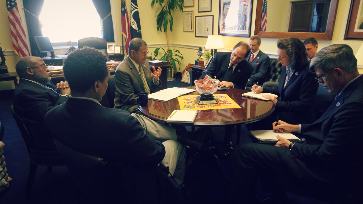 Congressman Bishop and staff meet with Secretary Robert McDonald and Department of Veterans Affairs staff