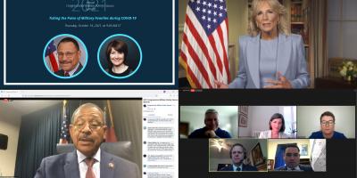 Sample Screenshots from the Congressional Military Family Caucus 2021 Summit hosted virtually via Zoom