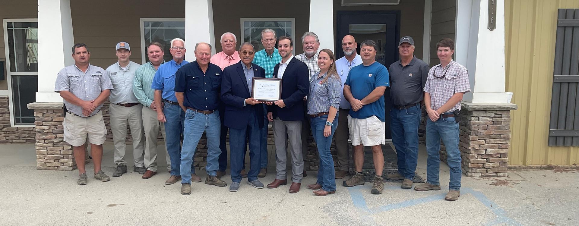 Congressman Bishop receives Friend of the Farm Bureau Award from the Georgia Farm Bureau