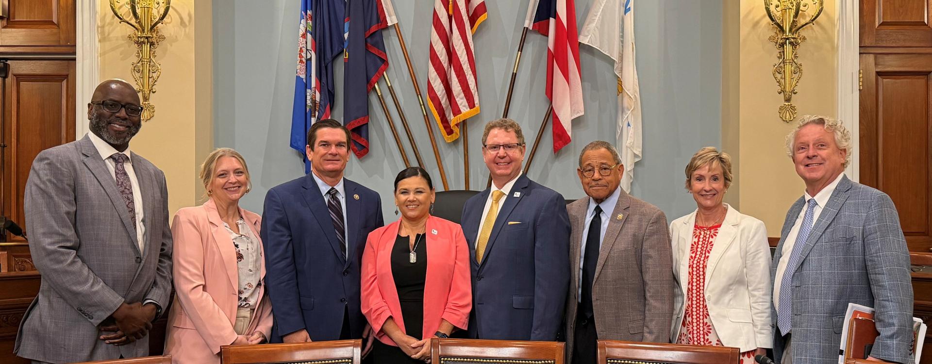 Reps. Bishop and Scott with Macon-Bibb Delegation at Natural Resources Committee Hearing
