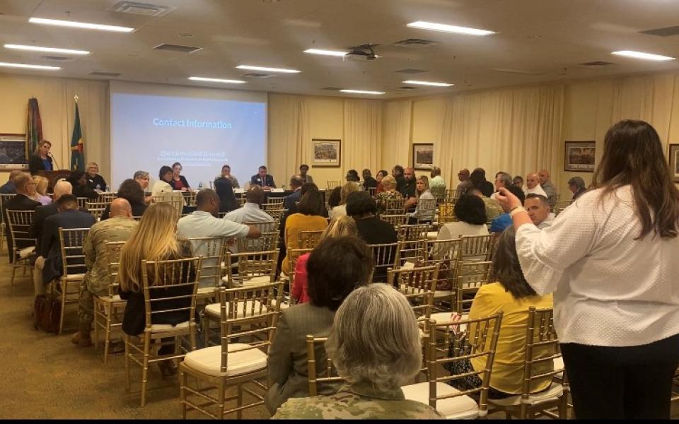 A panel discussion at the Congressional Military Family Caucus 2023 Summit