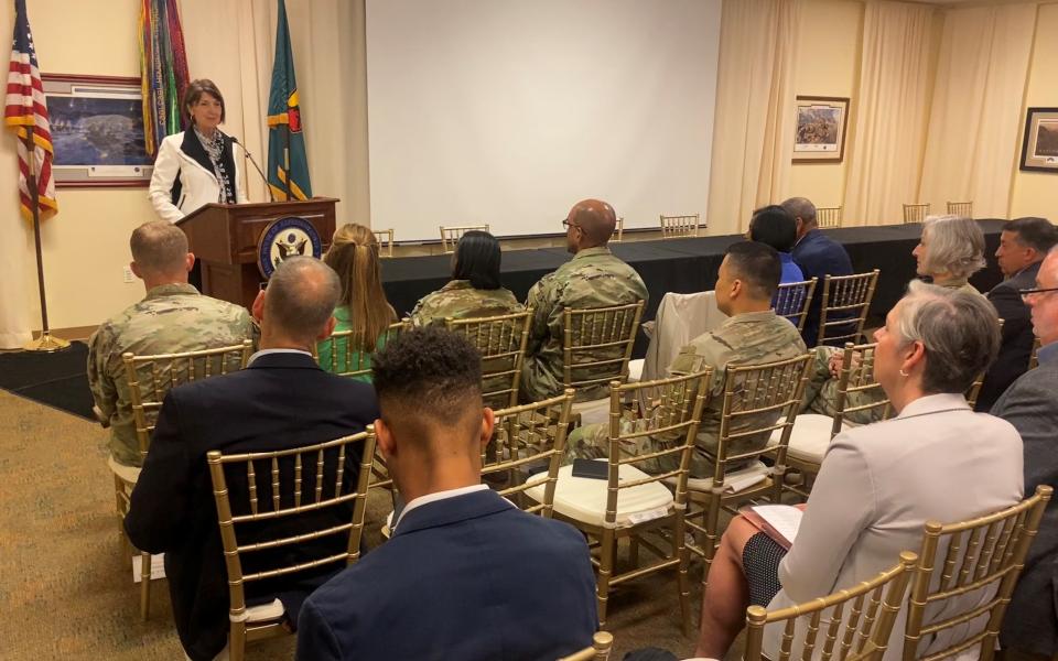 Congressman McMorris Rodgers delivers welcome remarks at the Congressional Military Family Caucus 2023 Summit