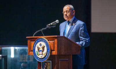 Congressman Bishop welcomes presenters and participants to the 2025 Congressional Military Family Caucus Summit at the National Infantry Museum and Soldier Center