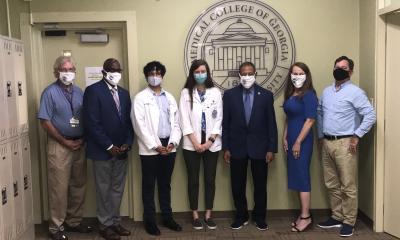 Congressman Bishop with students, faculty, and administrators from the Medical College of Georgia at the Albany, Georgia campus