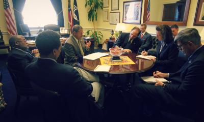 Congressman Bishop and staff meet with Secretary Robert McDonald and Department of Veterans Affairs staff