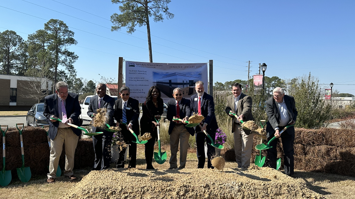 Congressman Bishop participates in a groundbreaking ceremony for a new USDA Ag research facility in Tifton, Georgia