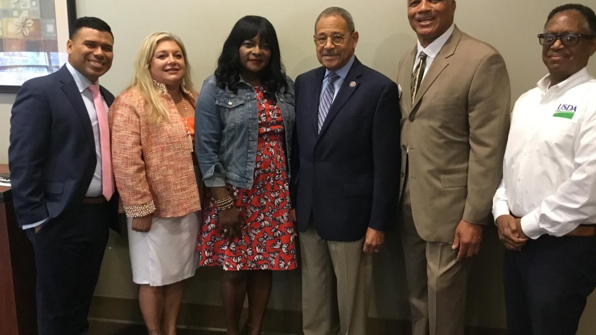 Congressman Bishop with presenters at SBA, FDIC, and USDA "Path to Prosperity" event at Albany State University